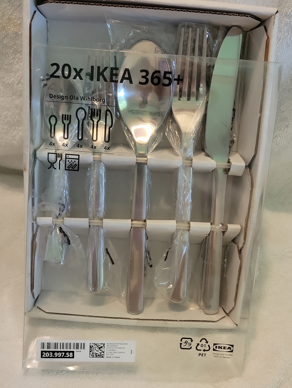 IKEA 365+ Stainless Steel Cutlery - 20 Piece